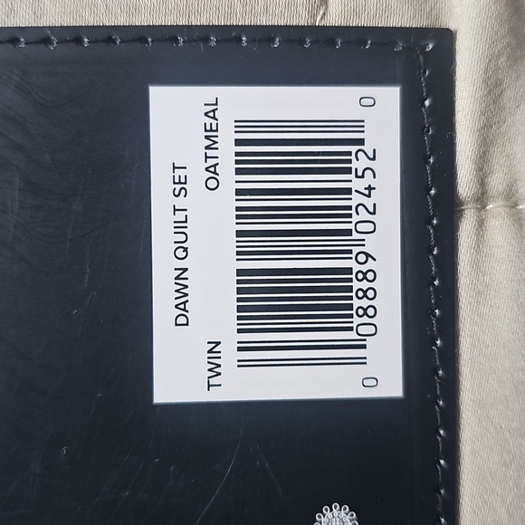 UGG Dawn Twin OATMEAL Quilt Set  100% Cotton. Great For College NEW Tw/Txl Bed - Picture 6 of 6